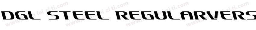 DGL Steel RegularVersion 20字体转换